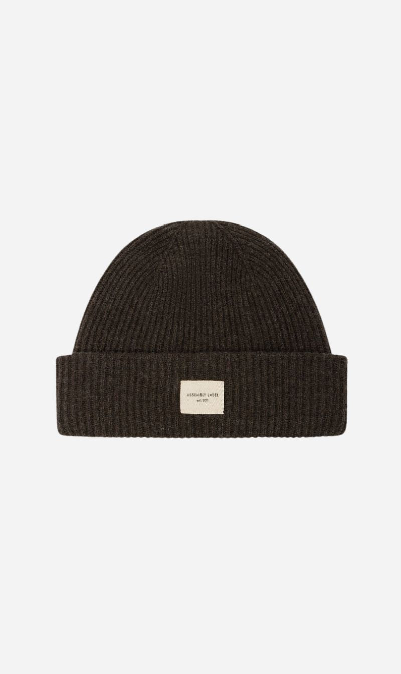Assembly Label | Wool Rib Beanie - Ganache