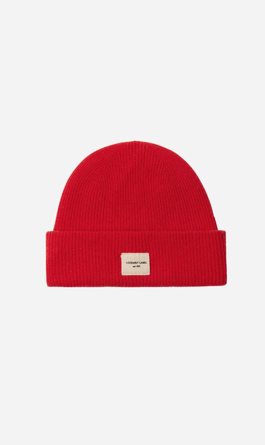 Assembly Label | Wool Rib Beanie - Flame