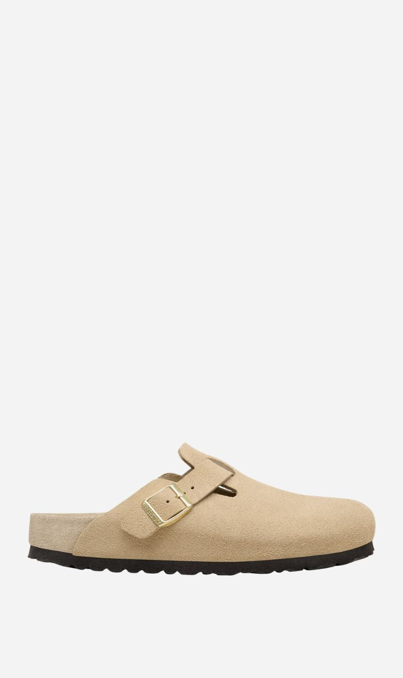 Birkenstock | Boston Exquisite Suede Regular - Taupe