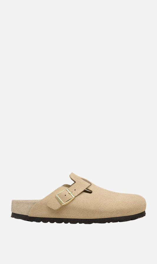 Birkenstock | Boston Exquisite Suede Regular - Taupe