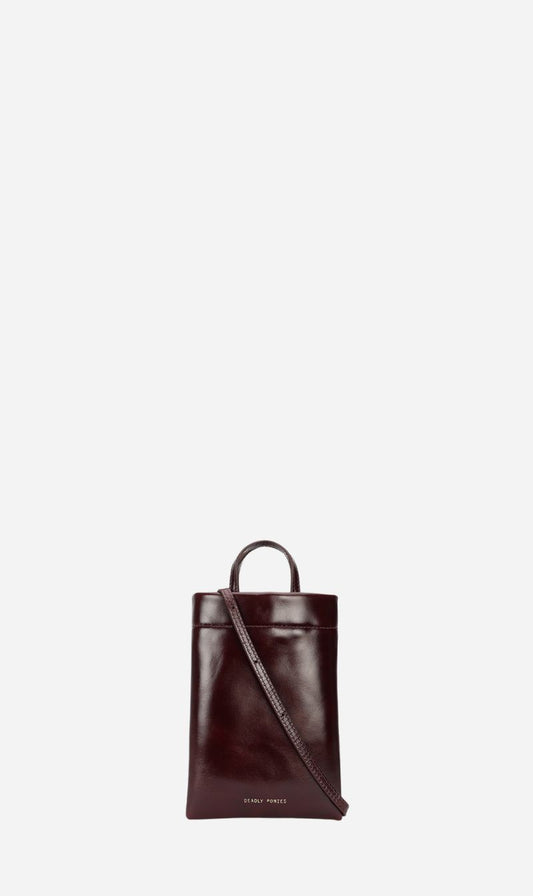 Deadly Ponies | Bandit Phone Pouch - Dark Cherry Gloss