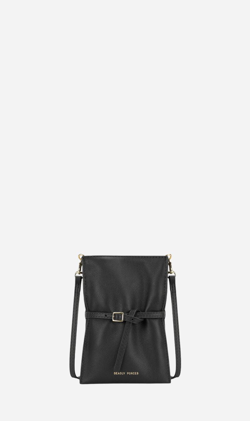 Deadly Ponies | Penny Phone Pouch - Black