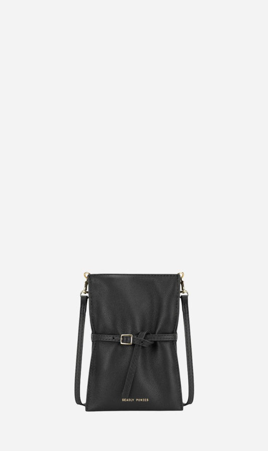 Deadly Ponies | Penny Phone Pouch - Black