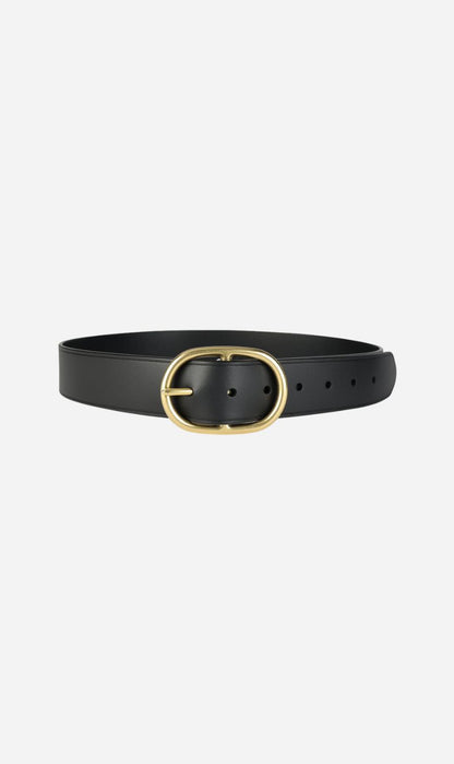 Deadly Ponies | Wide Epona Belt - Black / Brass