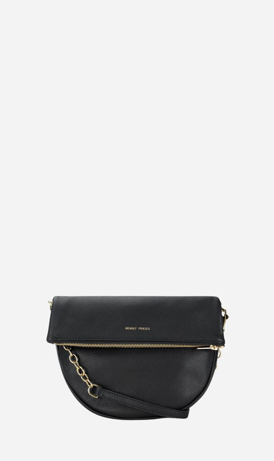 Deadly Ponies | Mini Leopard Crossbody - Black