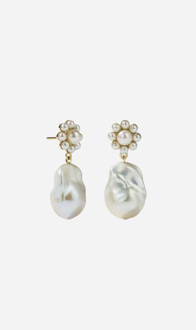 Meadowlark | Emile Drop Earrings - 23k Gold Plated