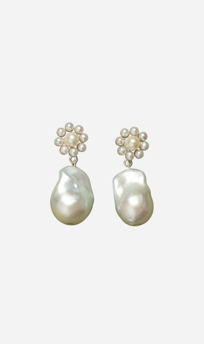 Meadowlark | Emile Drop Earrings - Silver