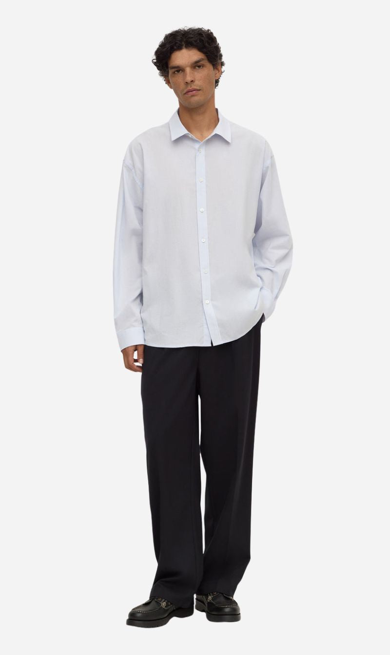 Assembly Label | Franco Long Sleeve Shirt - Powder Blue