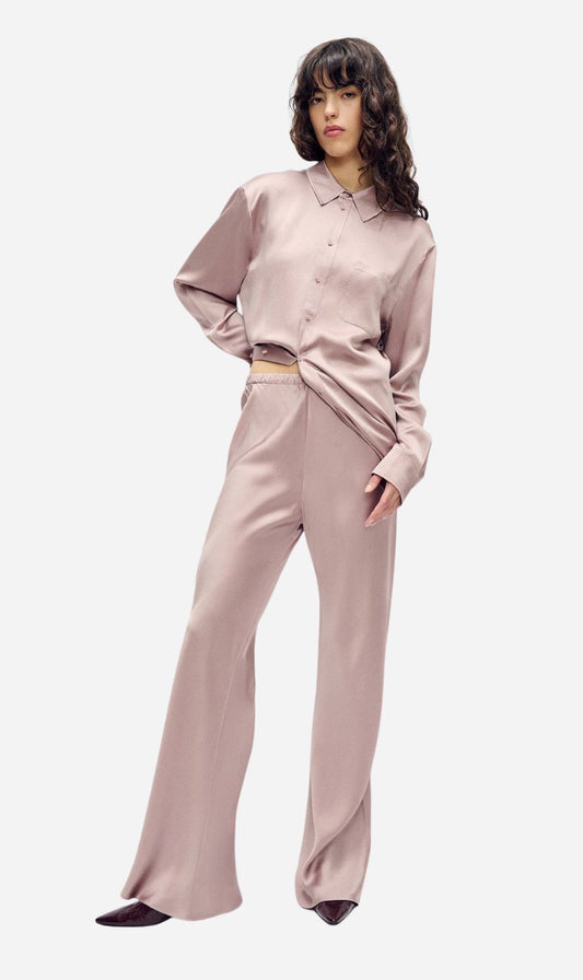 Silk Laundry | Hammered Bias Cut Pants - Lasso