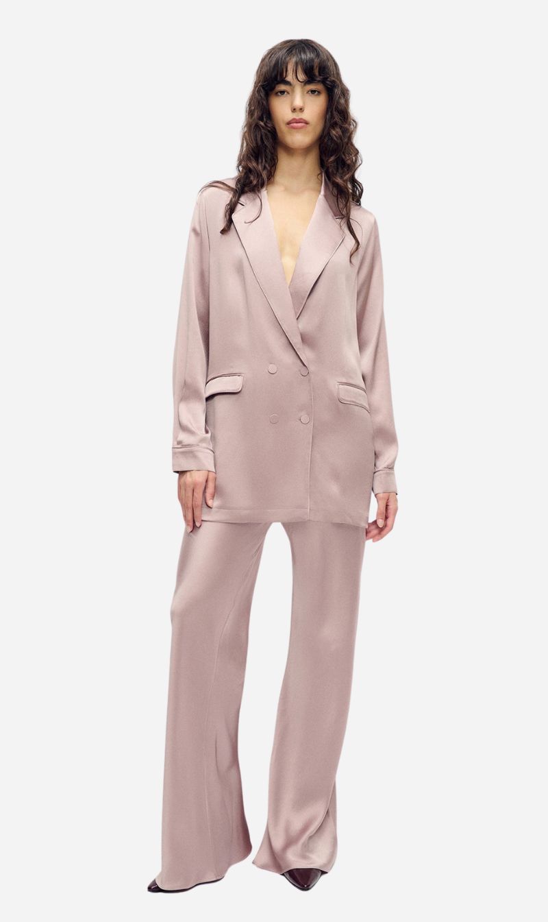 Silk Laundry | Hammered Relaxed Blazer - Lasso