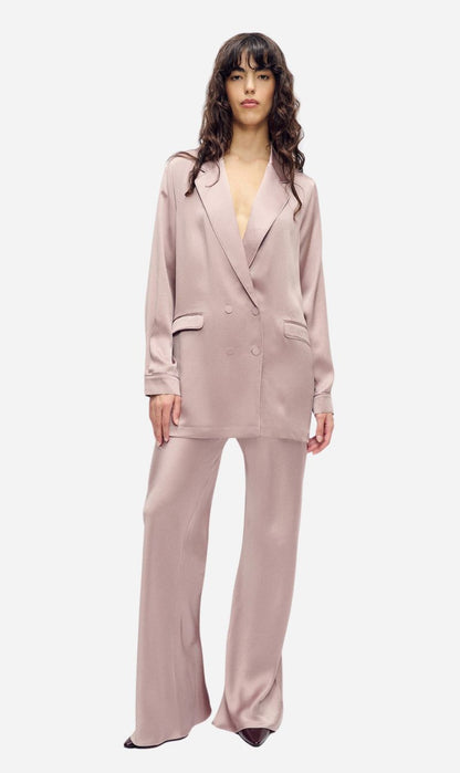 Silk Laundry | Hammered Relaxed Blazer - Lasso