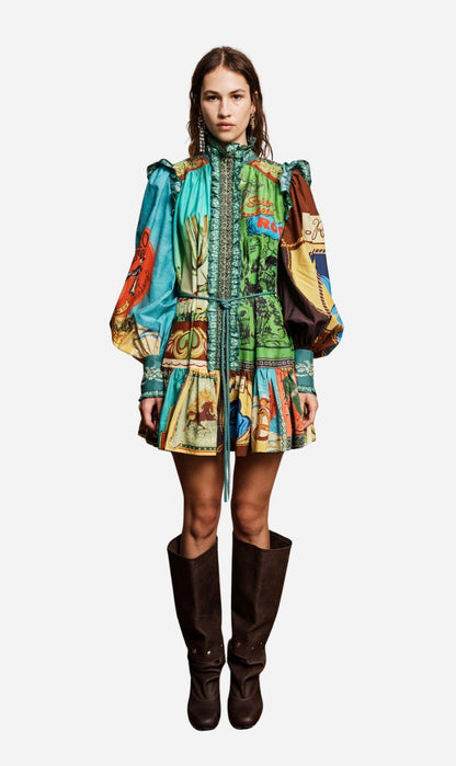 Alemais | Ace Mini Dress - Print