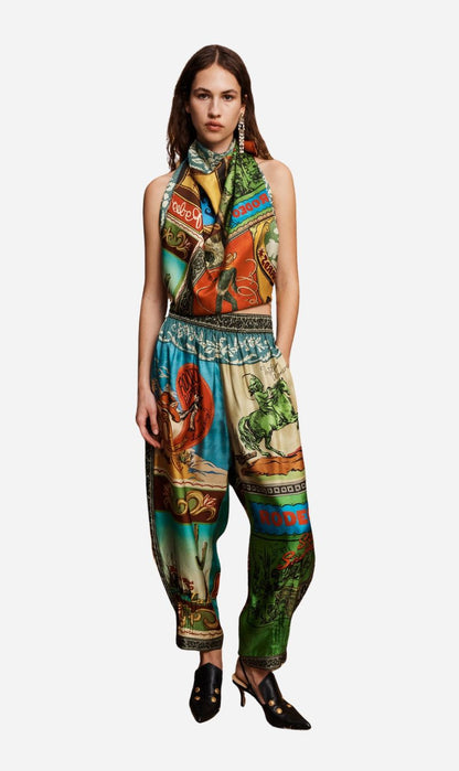 Alemais | Ace Tapered Silk Pant
