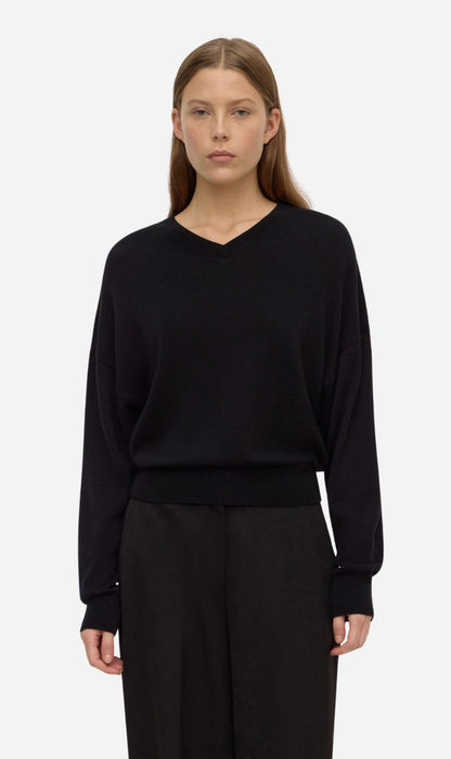 Assembly Label | Mira V Neck Sweater - Black