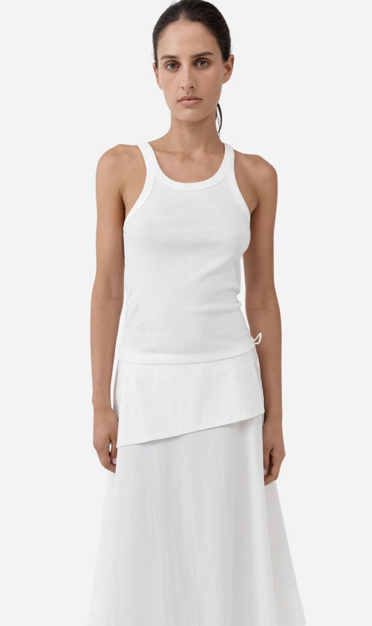 St Agni | Organic Cotton Racer Singlet - White