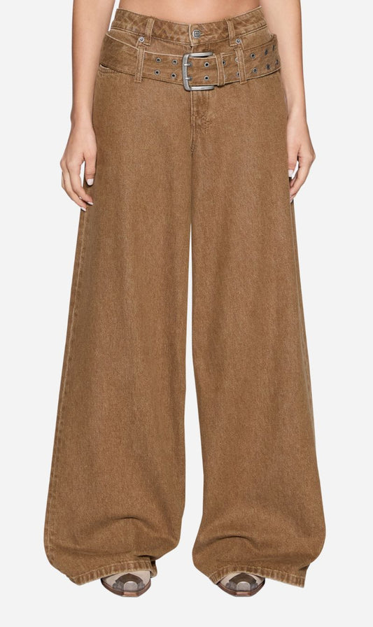 Ksubi | Boyfriend Jean Belted Rider - Brown