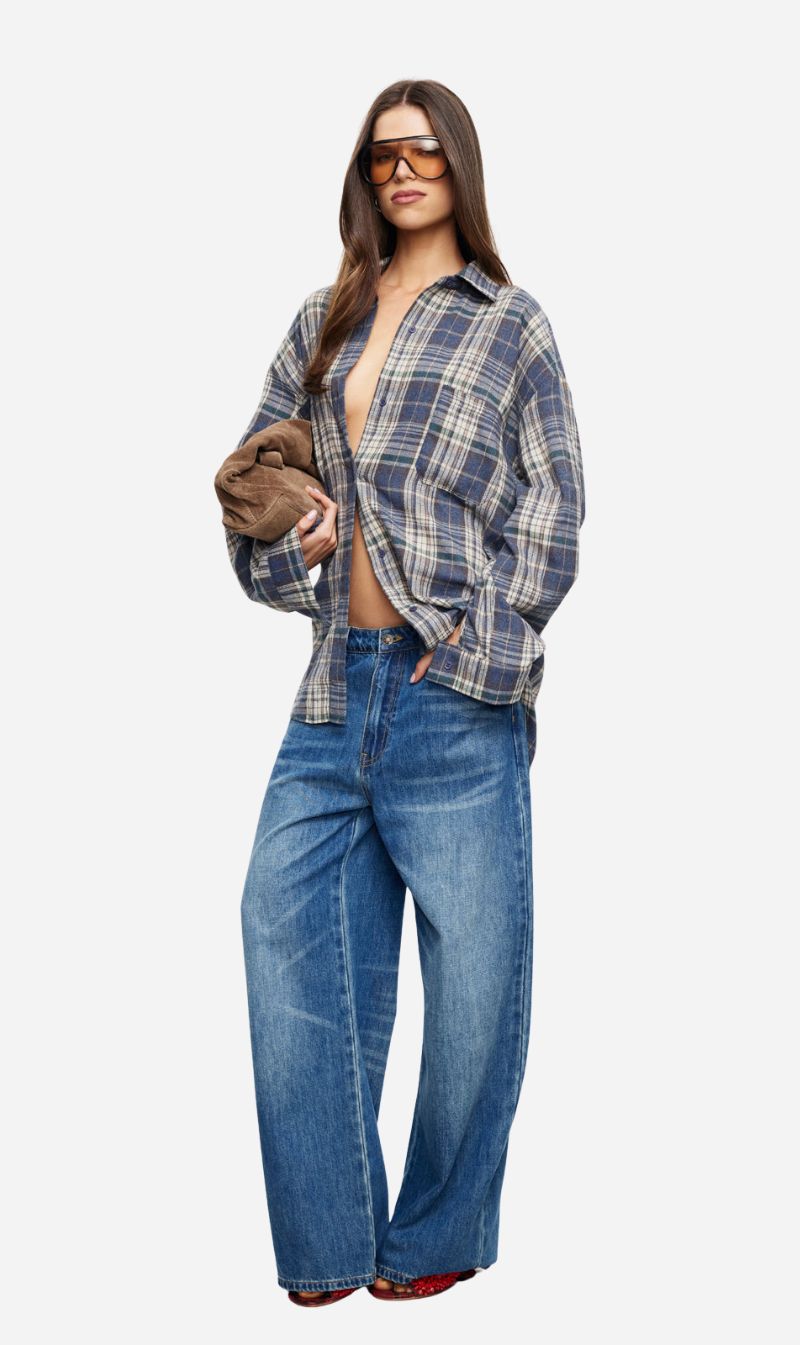 Lioness | Clarity Shirt - Ash Plaid