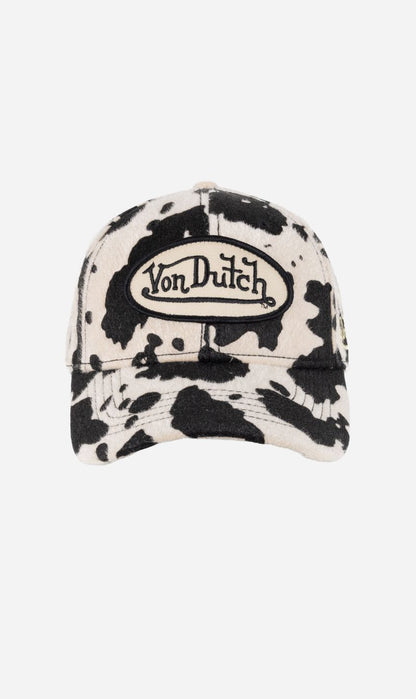Von Dutch | Animal Skin Dad Cap - Beige / Black