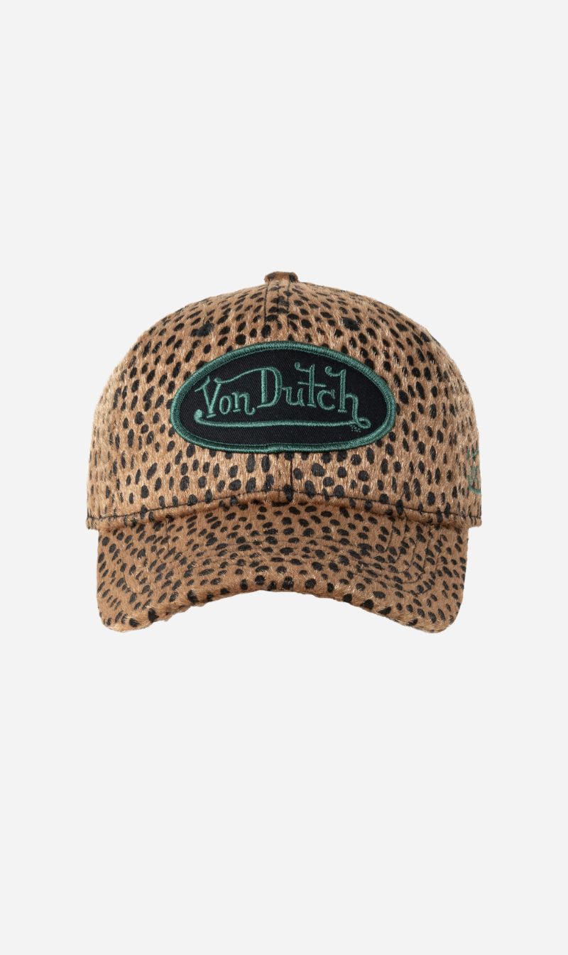 Von Dutch | Animal Skin Dad Cap - Black / Green