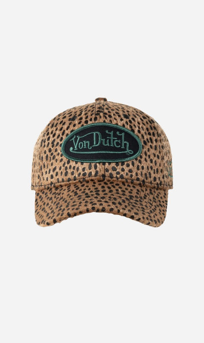 Von Dutch | Animal Skin Dad Cap - Black / Green
