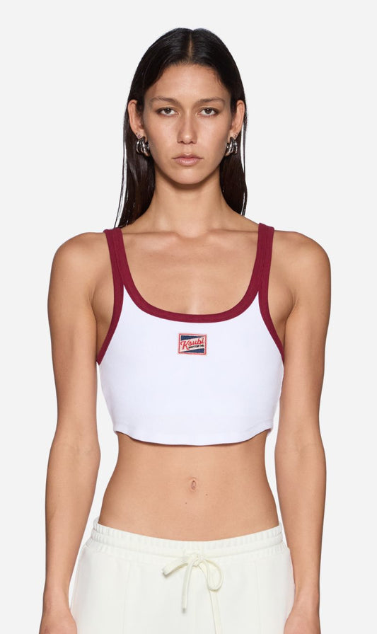 Ksubi | Badge Chloe Crop Tank - Off White