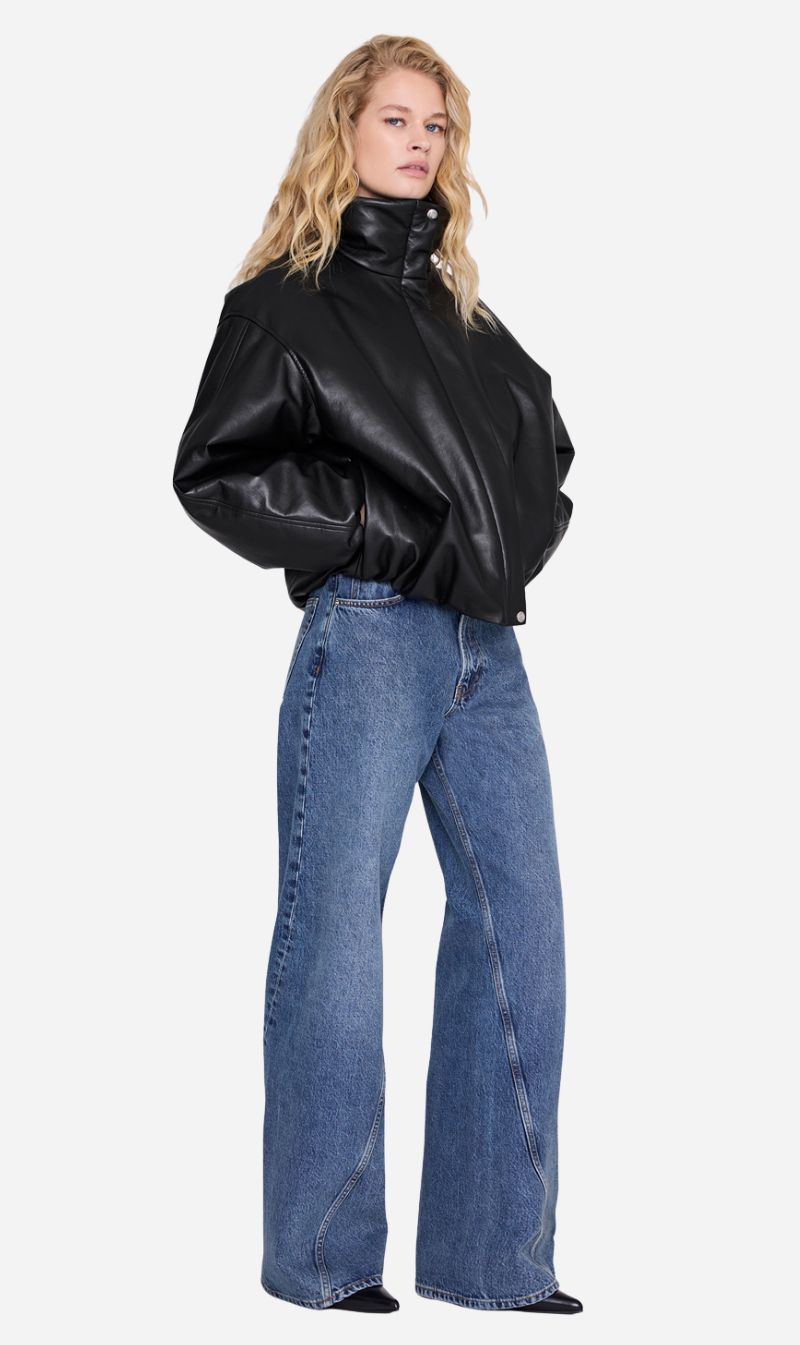 Anine Bing | Cyrus Jacket - Black Recycled Leather