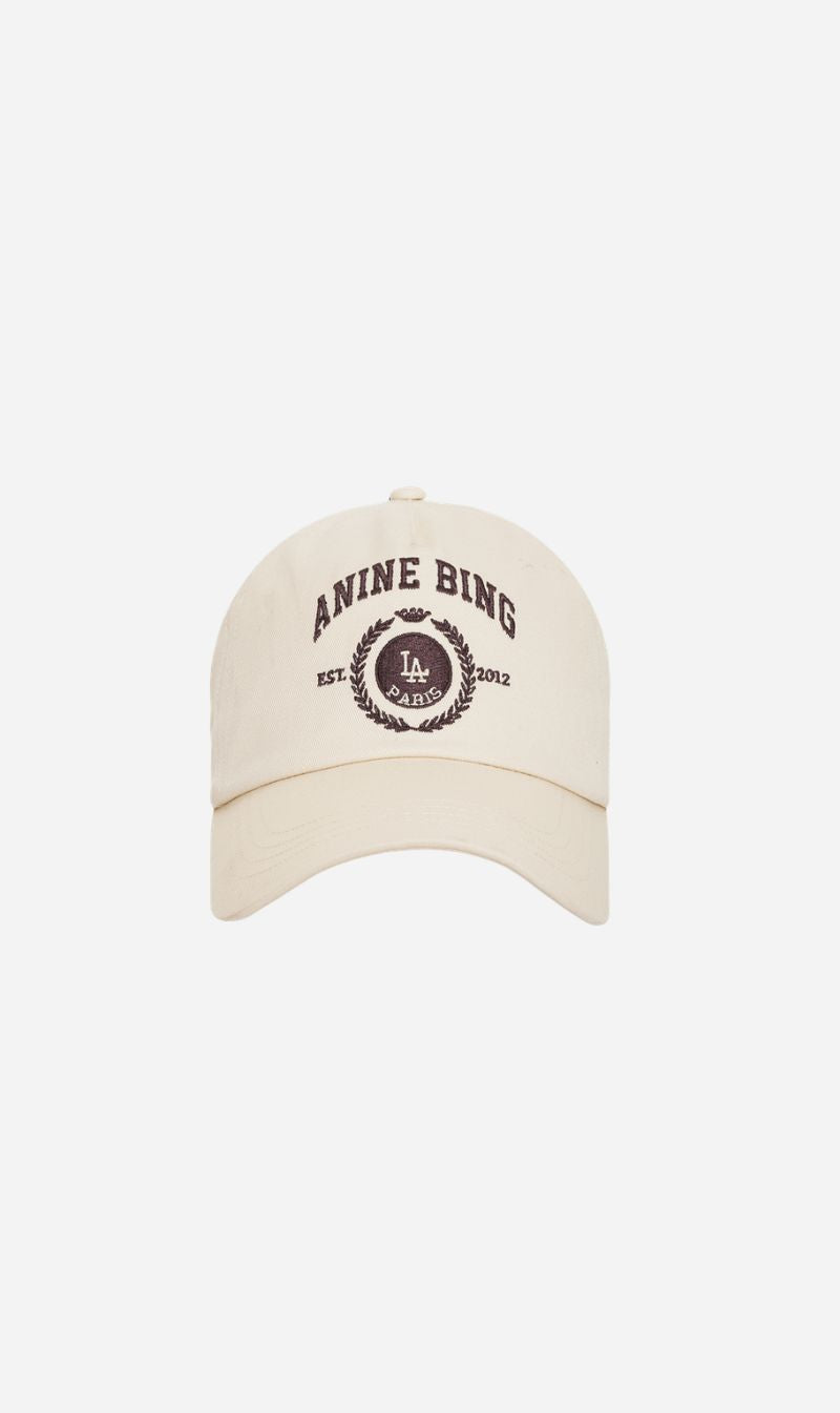 Anine Bing | Jeremy Baseball Cap Collegiate - Cream