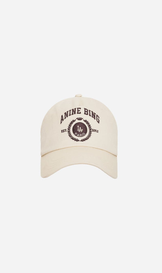 Anine Bing | Jeremy Baseball Cap Collegiate - Cream