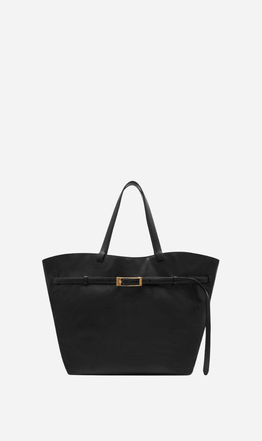 Anine Bing | Elly Tote Small Grained Leather - Black