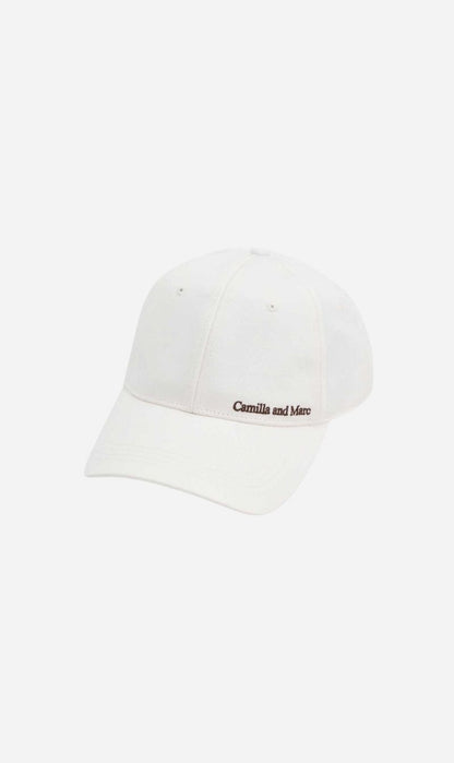 Camilla & Marc | Thome Embroidered Cap - Soft White