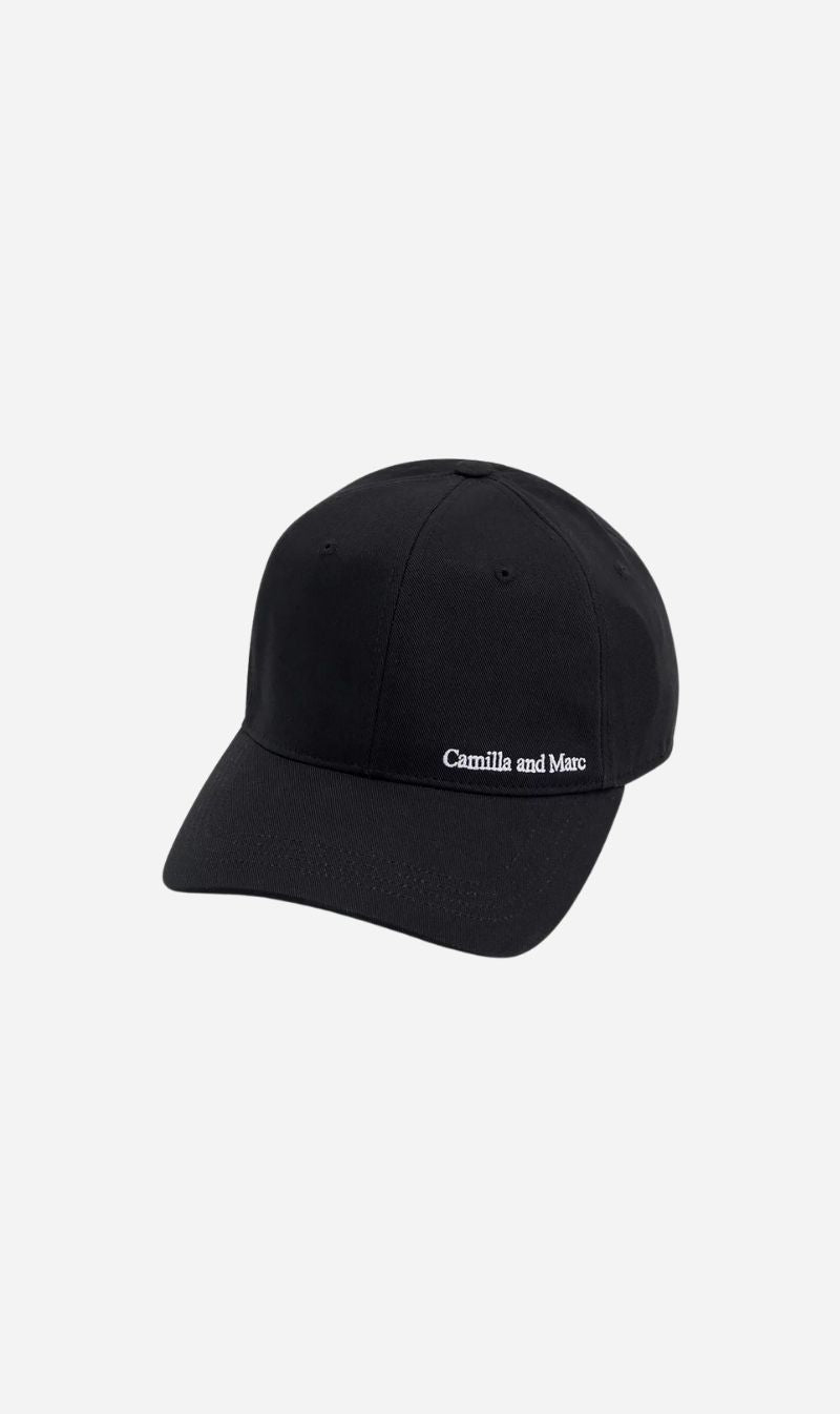 Camilla & Marc | Thome Embroidered Cap - Black