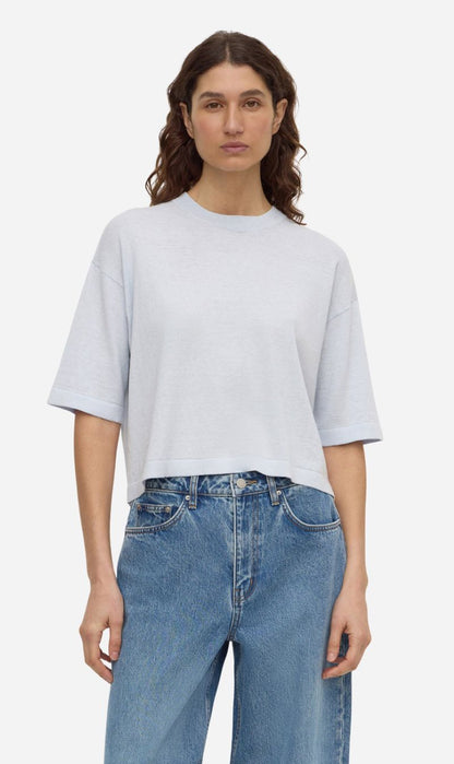 Assembly Label | Kensy Cotton Cashmere Tee - Powder Blue