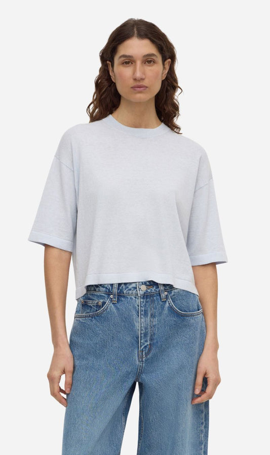 Assembly Label | Kensy Cotton Cashmere Tee - Powder Blue