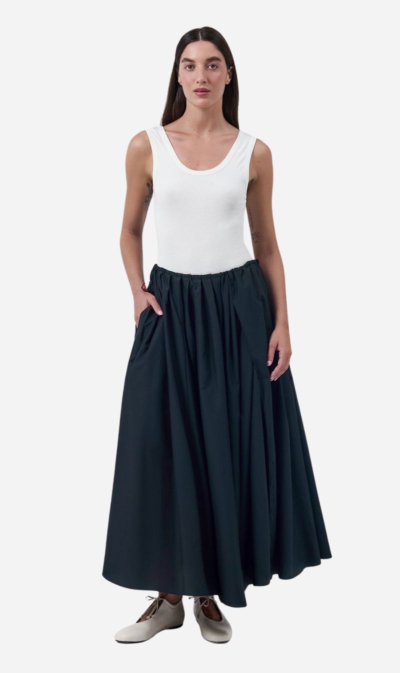 Silk Laundry | Daisy Skirt - Black