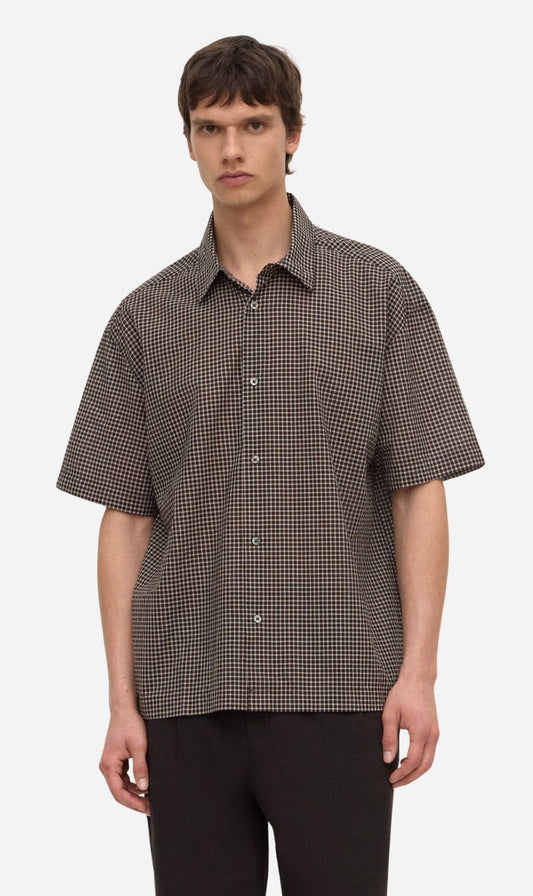 Assembly Label | Alta Check Short Sleeve Shirt - Brown / Black