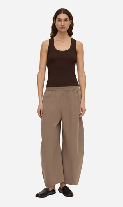 Assembly Label | Elaine Washed Cotton Pant - Dark Sand