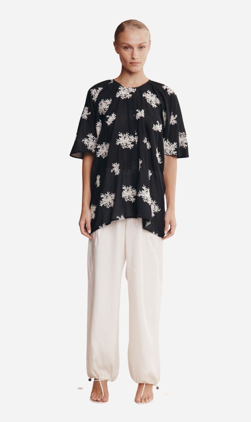 Marle | Liberty Short Sleeve Shirt - Rice Flower