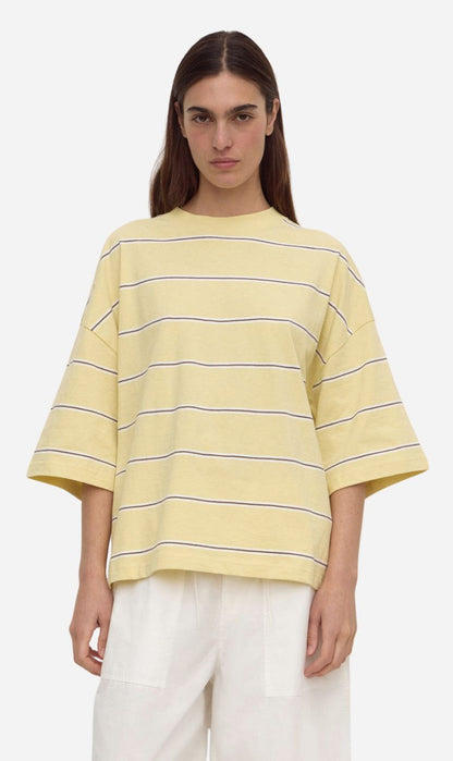 Assembly Label | Nora Cotton Stripe Oversized Tee - Rind