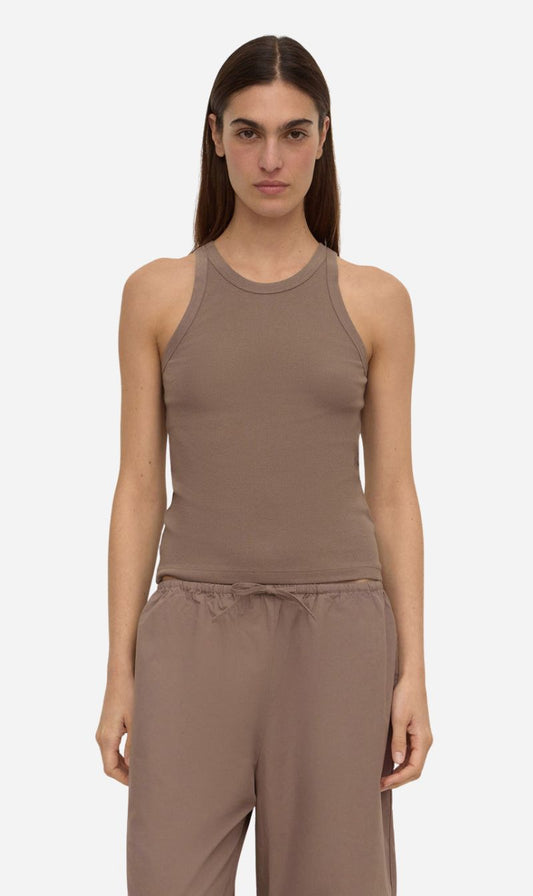 Assembly Label | Tabitha Rib Tank - Dark Sand