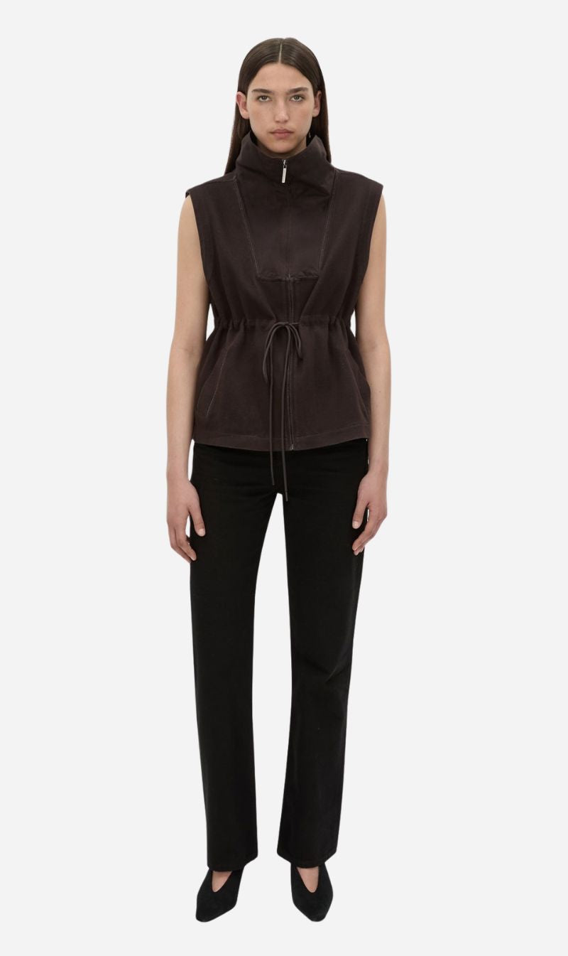 Camilla & Marc | Eira Heavy Jersey Vest - Hickory