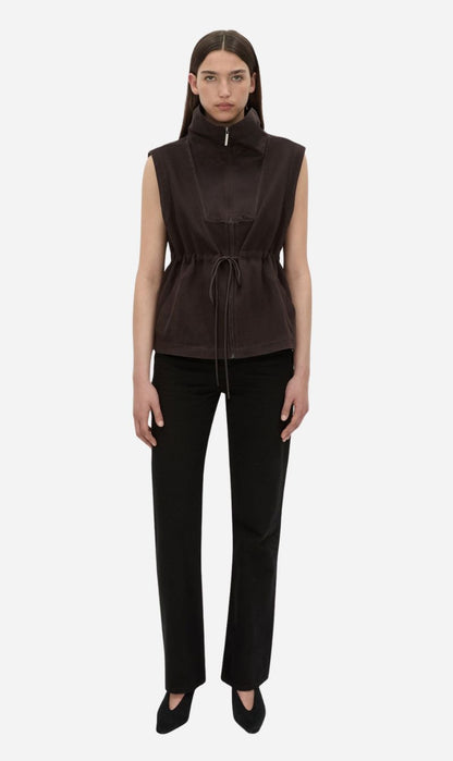 Camilla & Marc | Eira Heavy Jersey Vest - Hickory