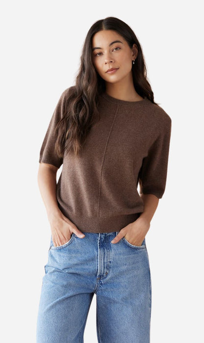 Dear Dylan | Cashmere Tee - Nutmeg