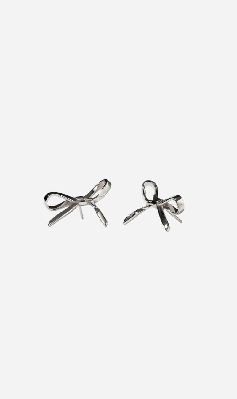 Meadowlark | Bow Earrings Medium - Sterling Silver