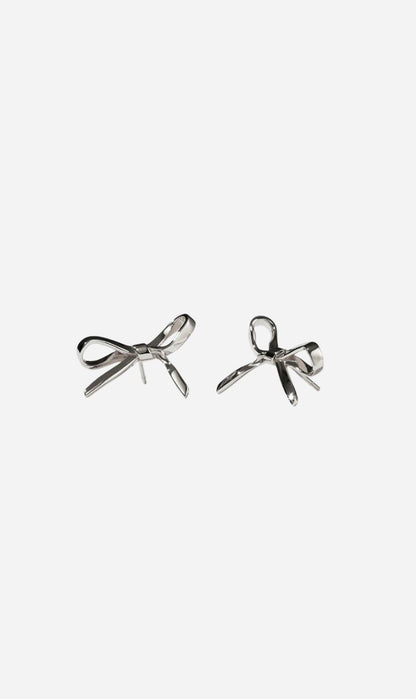 Meadowlark | Bow Earrings Medium - Sterling Silver
