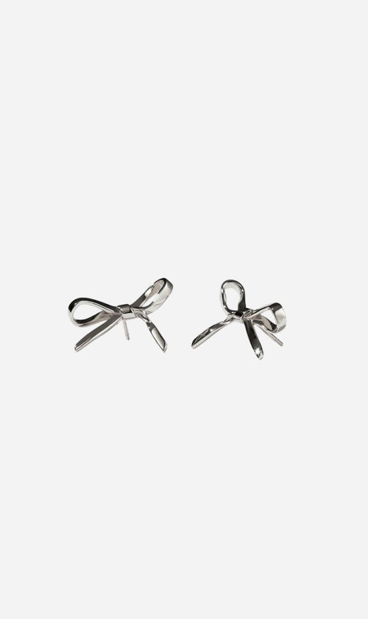 Meadowlark | Bow Earrings Medium - Sterling Silver