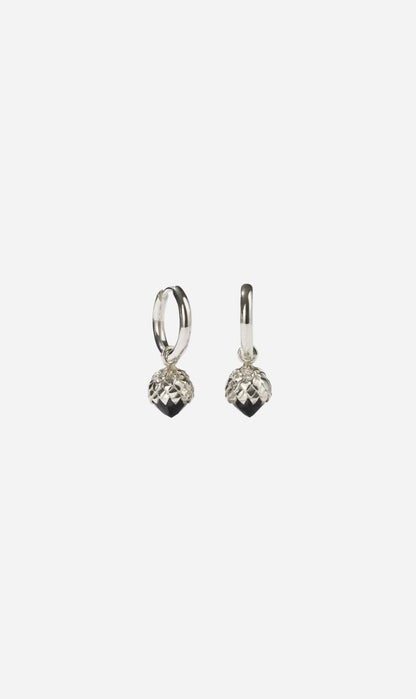 Meadowlark | Protea Charm Earrings - Silver Onyx