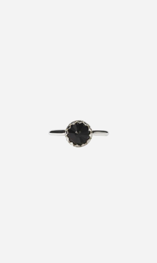 Meadowlark | Protea Ring Petite - Silver Onyx