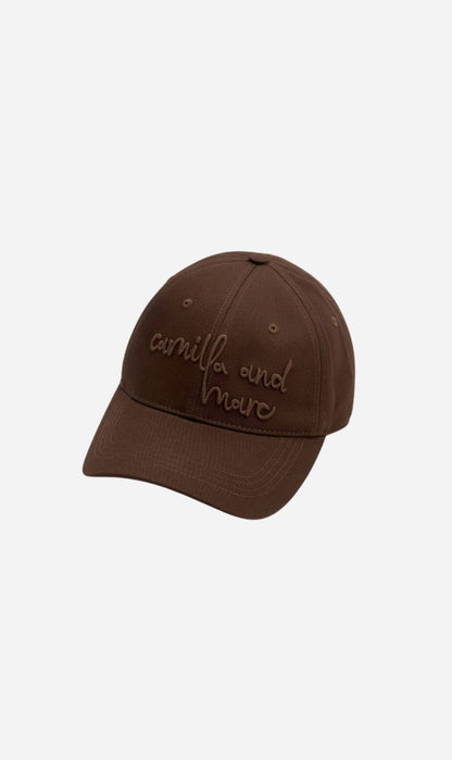 Camilla & Marc | Maren Embroidered Cap - Chocolate