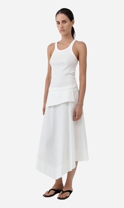 St Agni | Detachable Belt Asymm Skirt - Off White