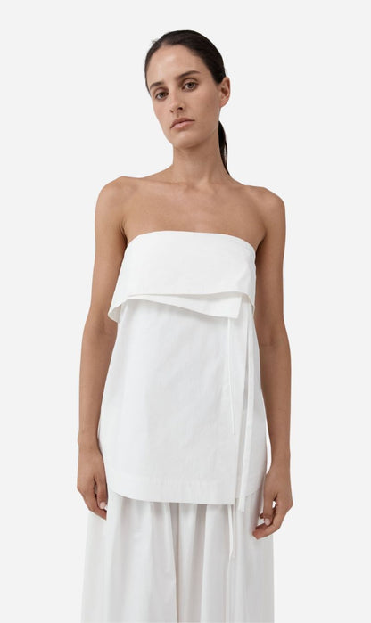St Agni | Strapless Wrap Top - Off White